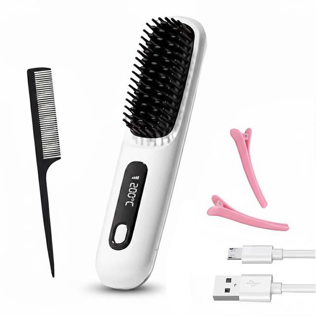 Heated Hair Straightening Brush